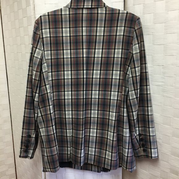 Nwt Apt. 9 Cara Santana plaid blazer size 14 - Picture 4 of 10